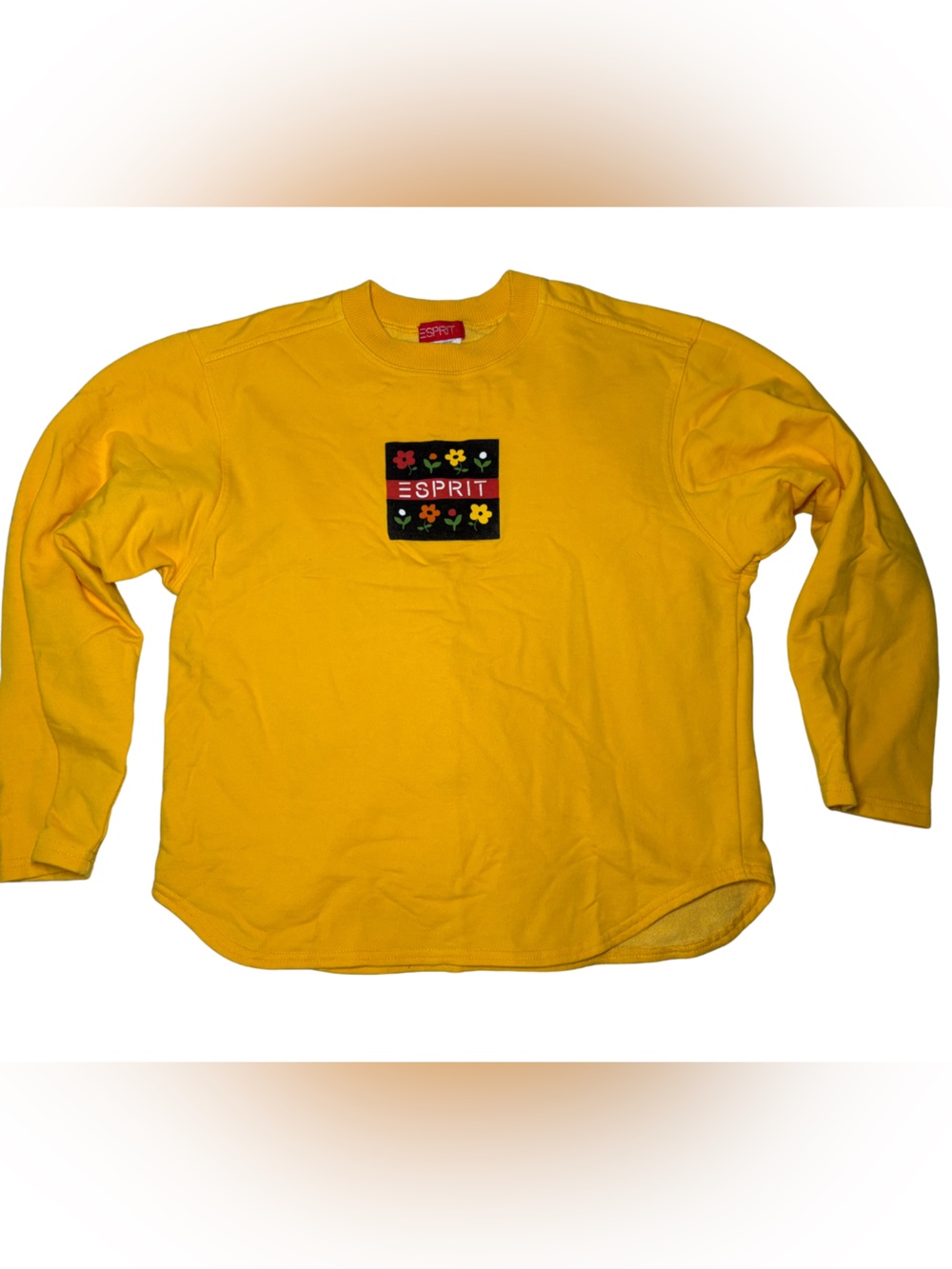 Esprit Kids Yellow Long-Sleeve Crewneck Shirt